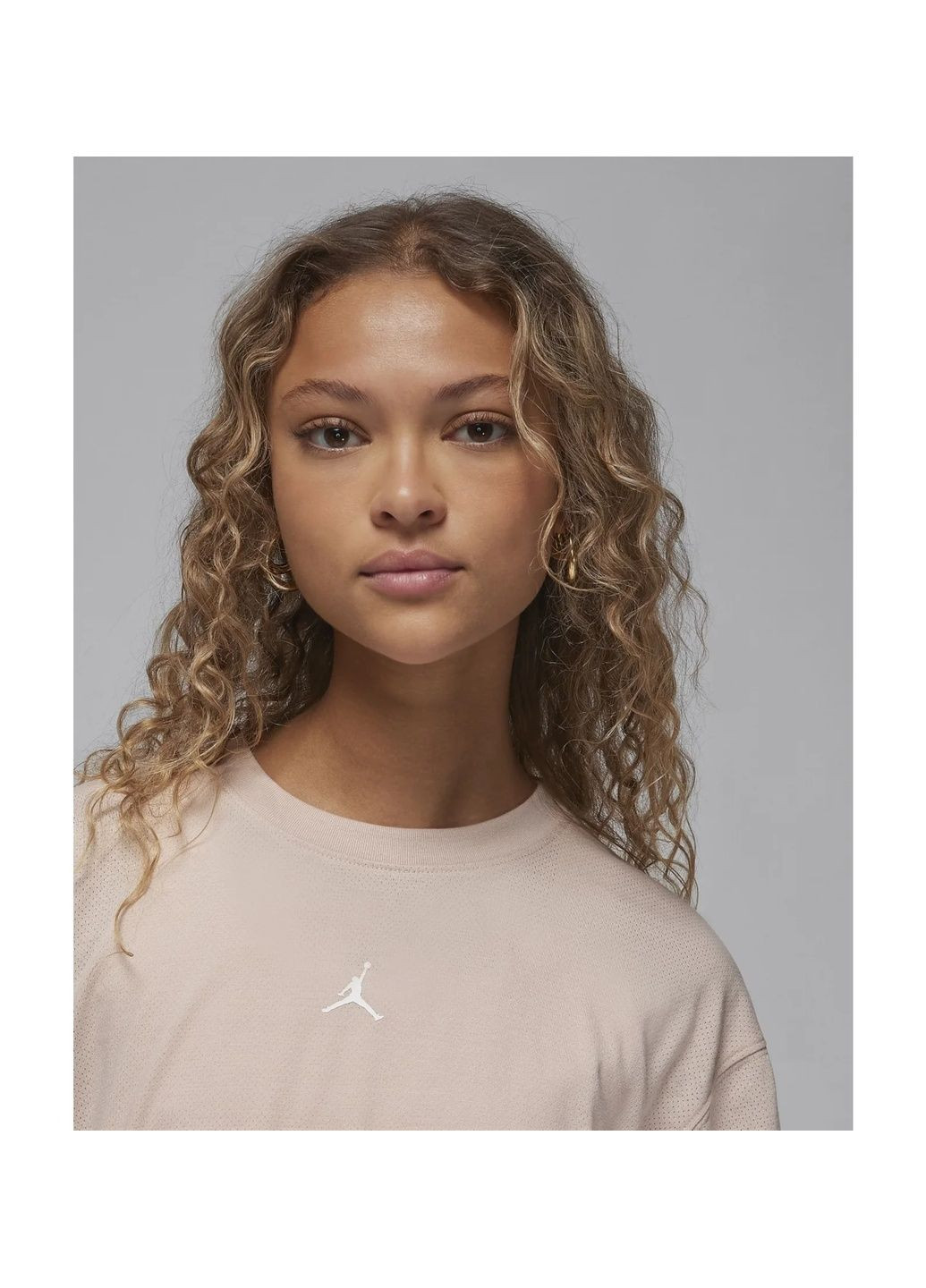 Женская футболка Sport Diamond Beige Air Jordan - (365961808)