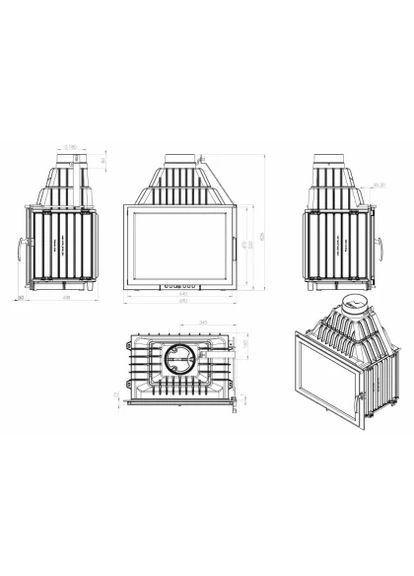Каминная топка LUCIO Nordflam (370385025)