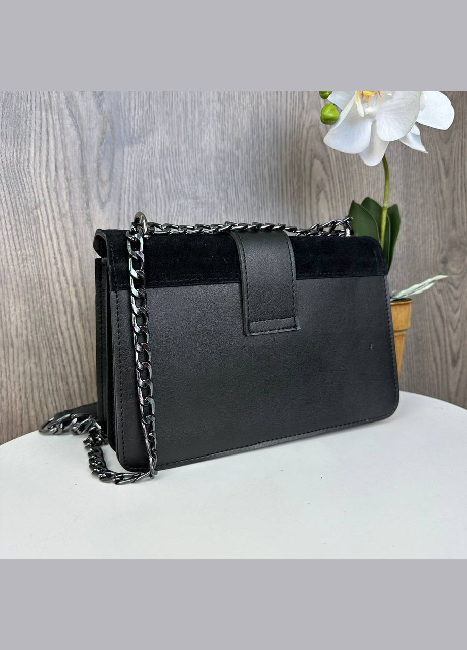 Замшевая женская сумка клатч на цепочке Eton (312503320)