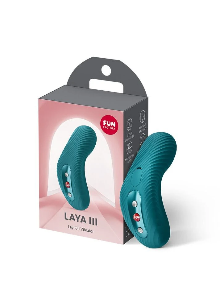 Накладной вибратор LAYA III Bottle Green, эффект постукивания пальцем Fun Factory (386868305)