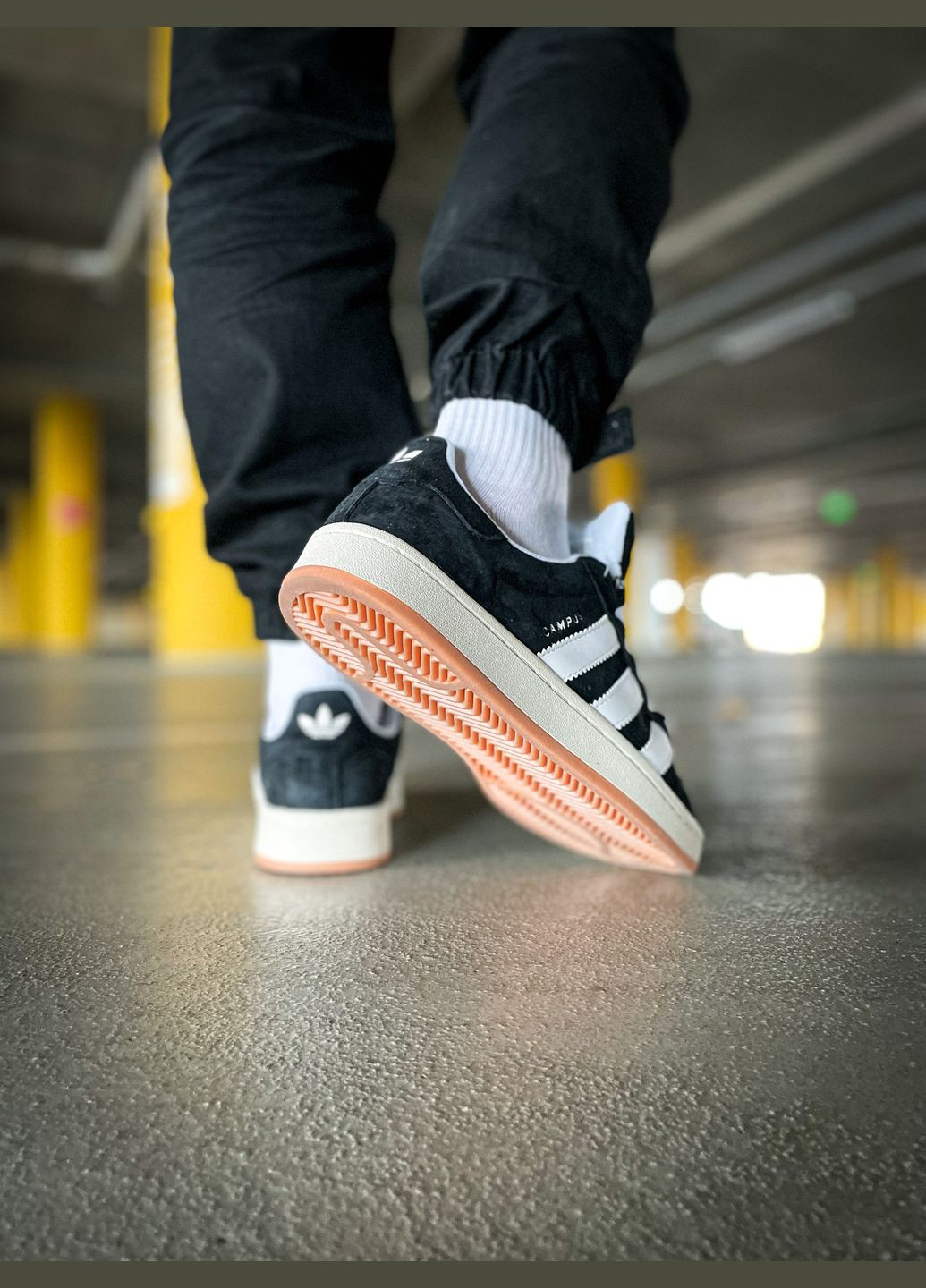 Кроссовки женские и мужские Adidas Campus 00s black white | Адидас Кампус черные белые No Brand чёрные всесезоны (313102765)