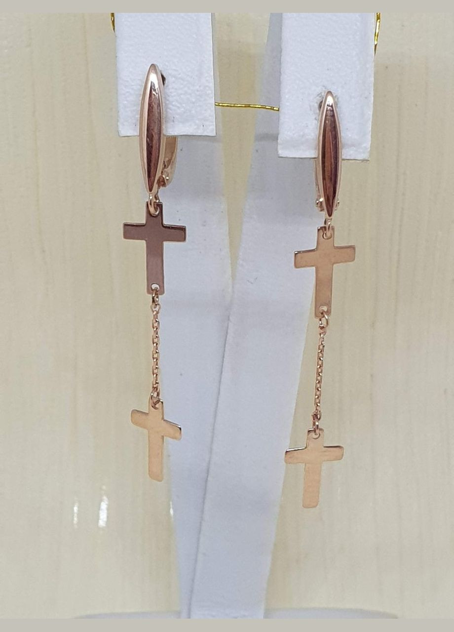 Золоті сережки-підвіски. 1С275/00Б PlatoN (272797565)