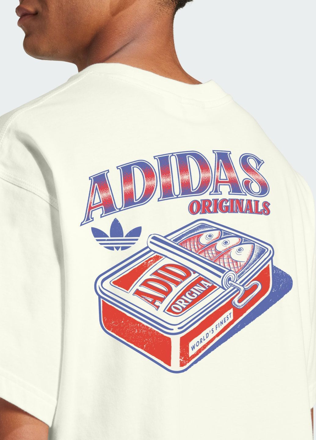 Біла футболка sardines graphic adidas