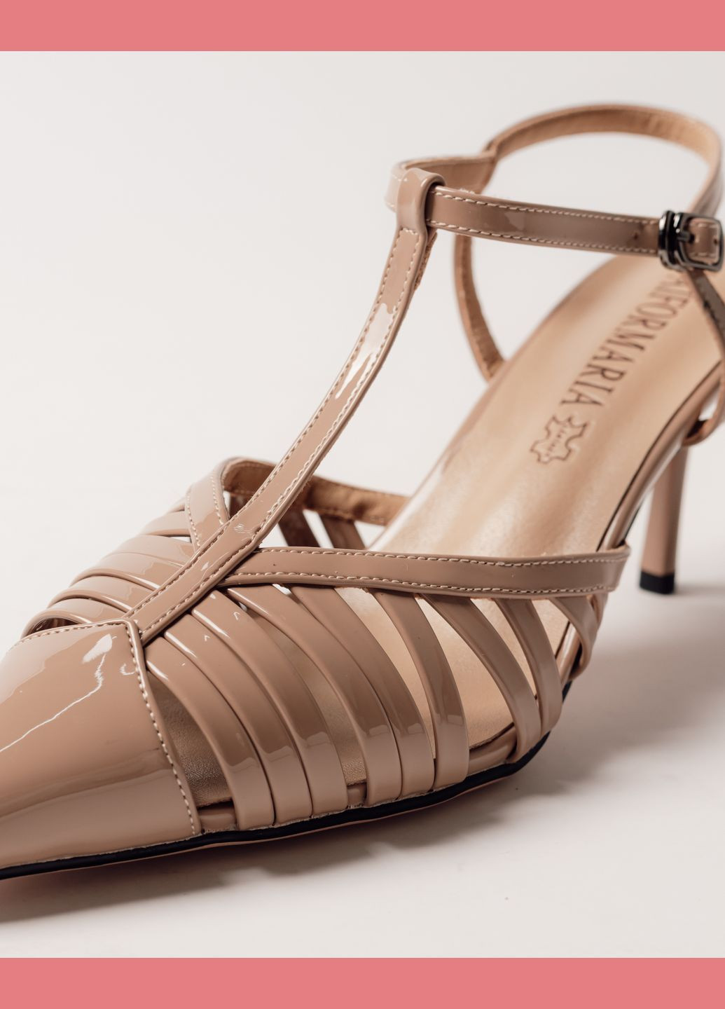 Босоніжки на високій шпильці лакова шкіра Aiformaria (325215324)