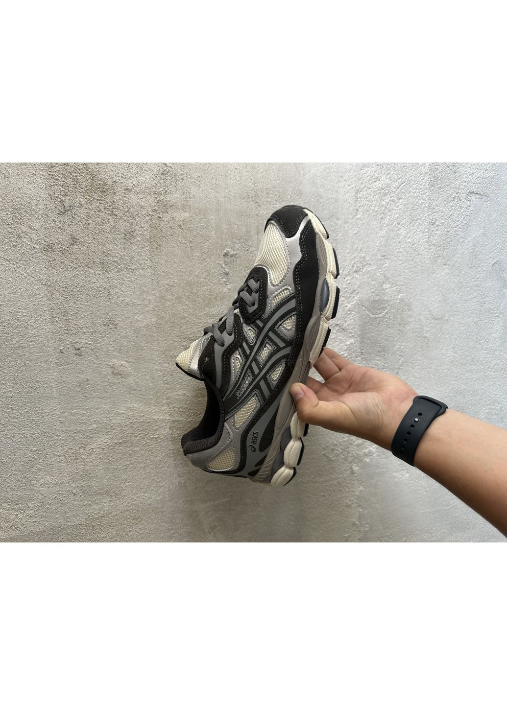 Бежеві Осінні кросівки чоловічі asics gel-nyc beige brown ii асікс гель нюк No Brand