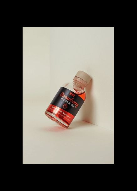 Съедобный массажный гель для интимных зон Strawberry 30 мл Intt (297400177)