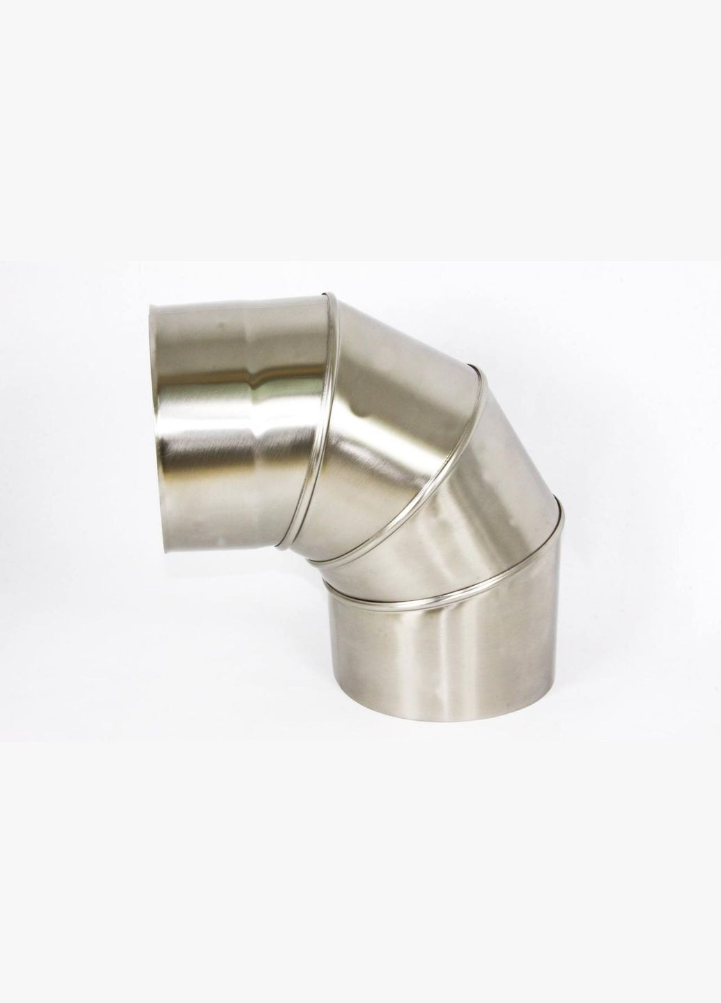 Коліно для димоходу діаметр 180мм 90гр 0,5мм з нержавіючої сталі AISI 304 Комінвент (317295788)