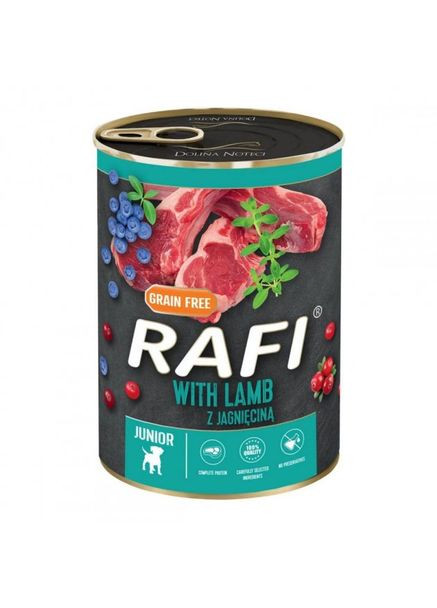 Влажный корм для собак Rafi Dog паштет из мяса говядины с голубикой и клюквой 800 г 5902921304999 Dolina Noteci (266274371)