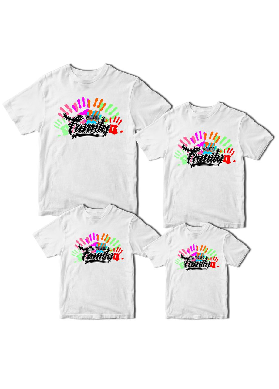 Футболки Фемілі Лук Family Look для всієї родини "We are Family" Кавун футболка (316304956)