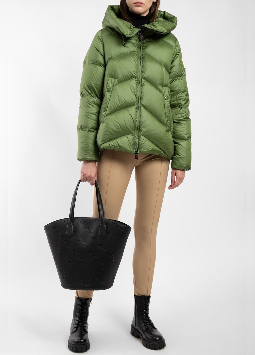 Зелений зимній Пуховик AFTER LABEL