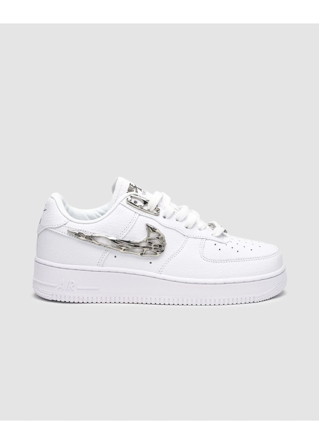 Серые демисезонные кроссовки мужские nike air force 1 low molten metal silver найк аир форс 1 серые No Brand