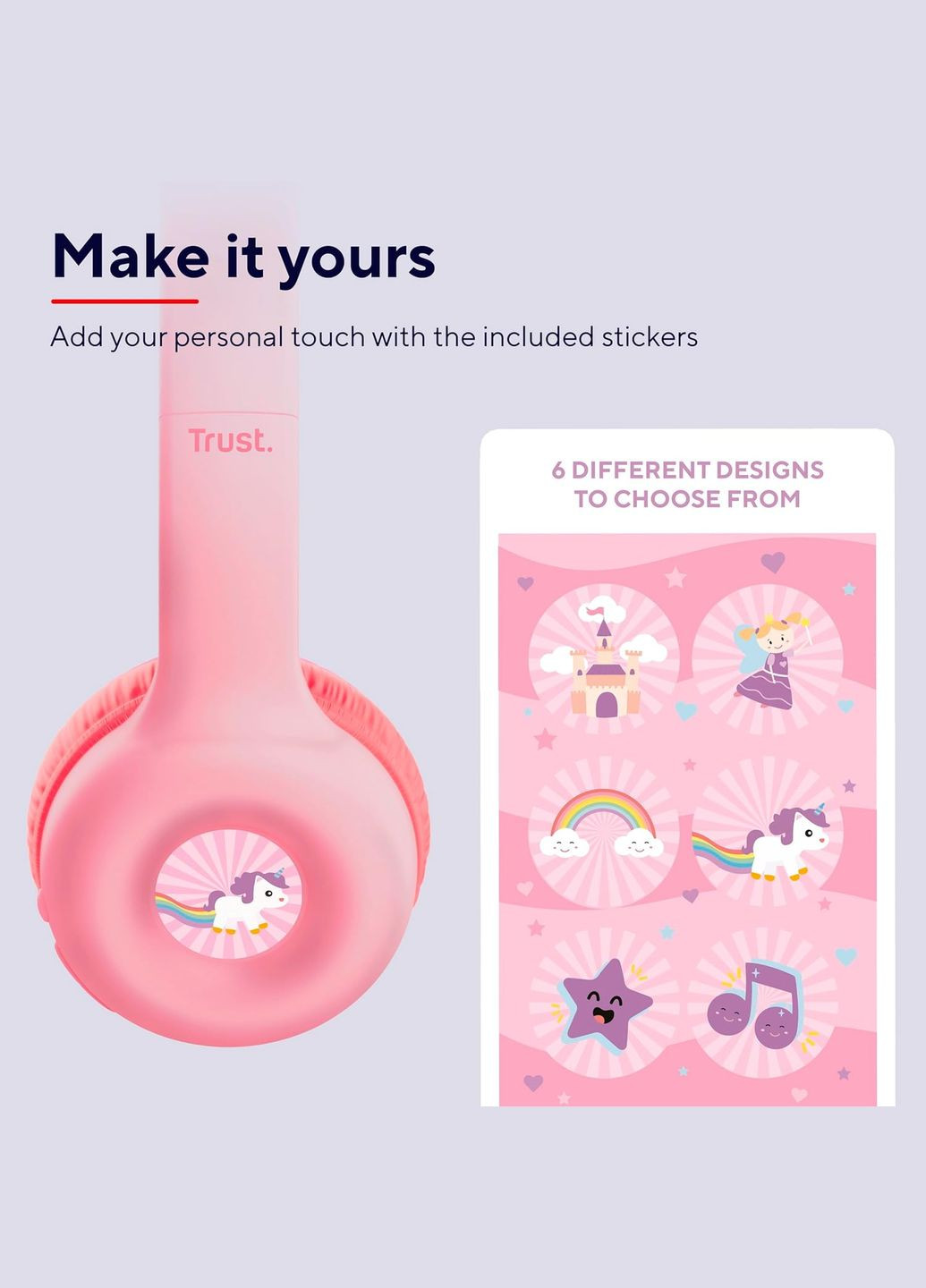 Навушники On-ear Nouna Kids, Wireless, Mic, Trust (342397659)