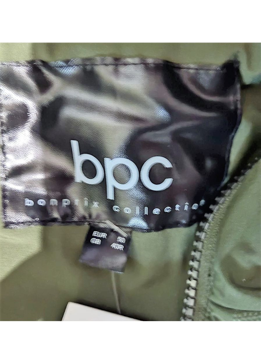 Зеленая демисезонная мужская куртка с капюшоном удлиненная хаки размер производителя 50 Bpc