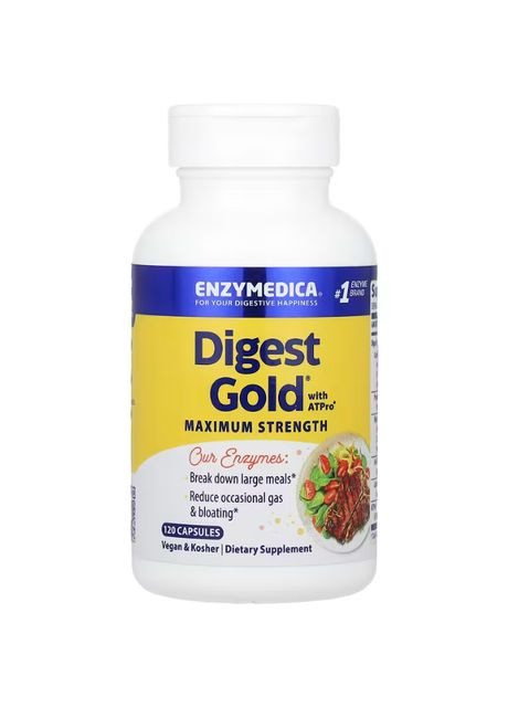Ферменти для травлення, Digest Gold with ATPro,, 120 капсул Enzymedica (362370424)