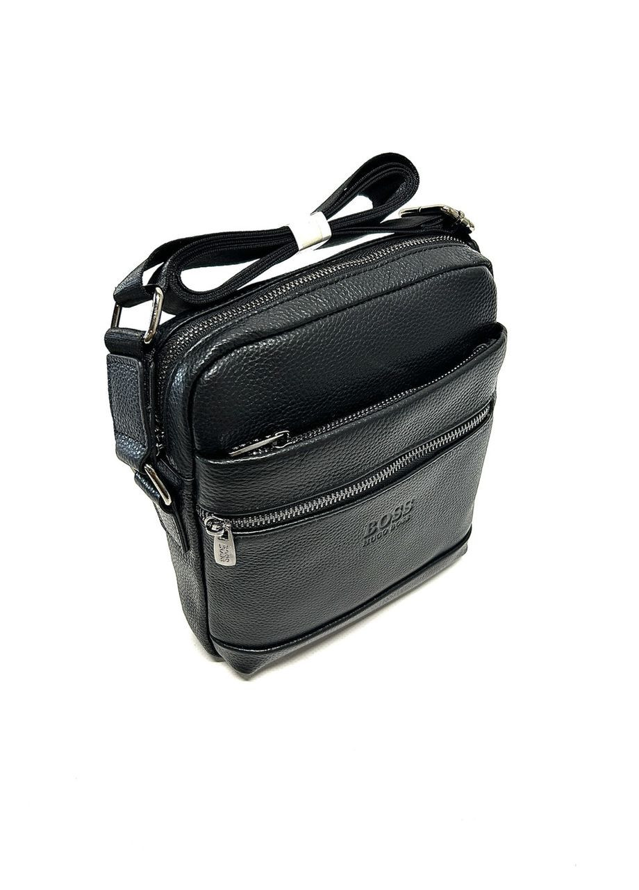 Чоловіча сумка HB з натуральної шкіри 66383-2 чорна 23 x 20 x 6 No Brand (372744574)