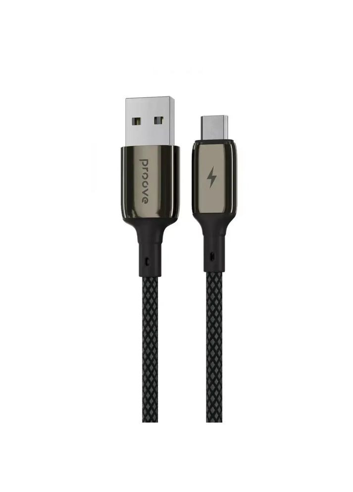 Кабель зарядки Dense Metal Micro USB 2.4A (1m) Proove (360528118)