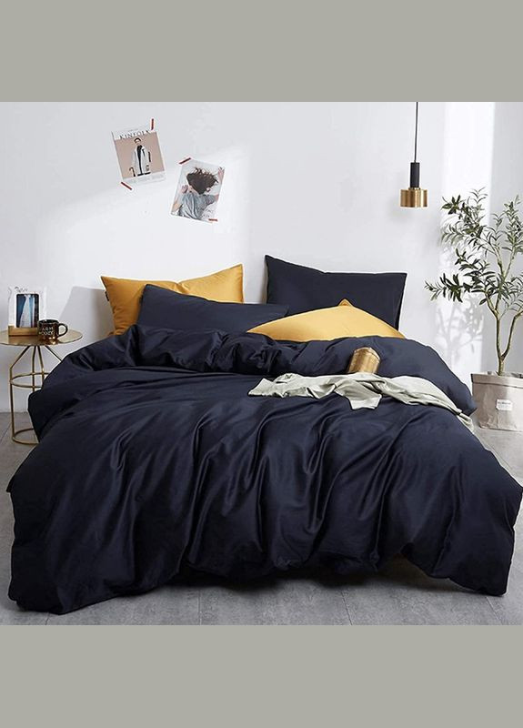 Постельное белье ROYAL NAVY Premium Сатин Полуторное на резинке MERISET (278255989)