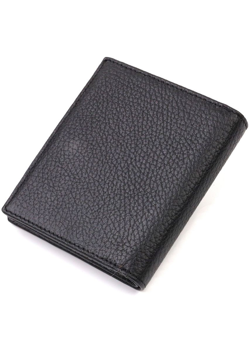 Классический портмоне для мужчин из натуральной зернистой кожи 21742 Черное Canpellini (331911136)