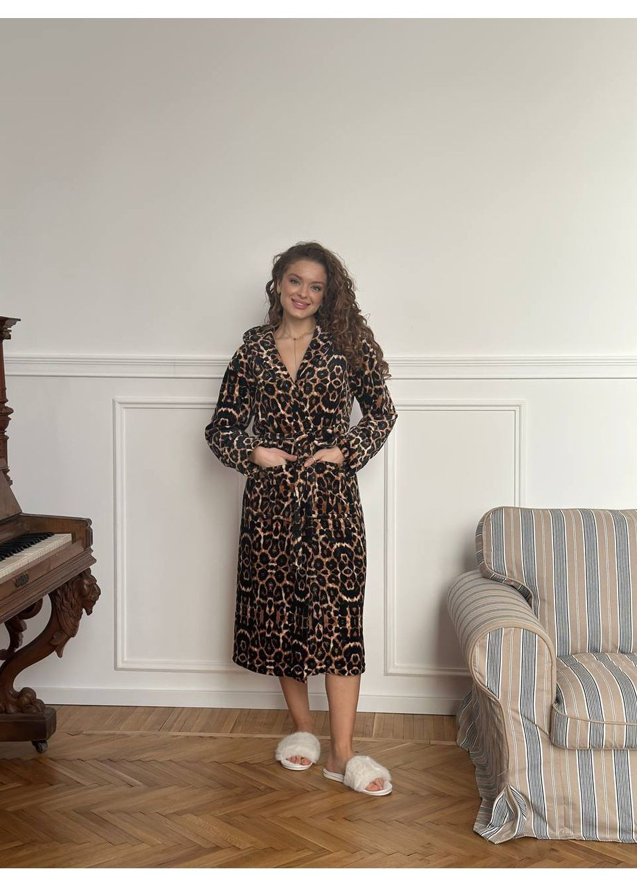 Халат женский домашний теплый No Brand (370300543)