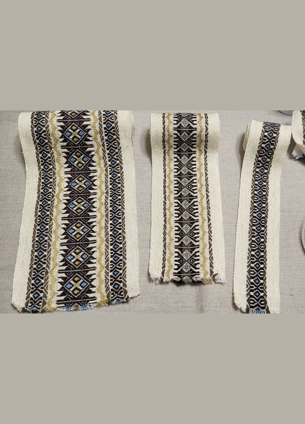 Этно-лента с вышивкой "Святогор синий"_14см Hand Made (337995534)