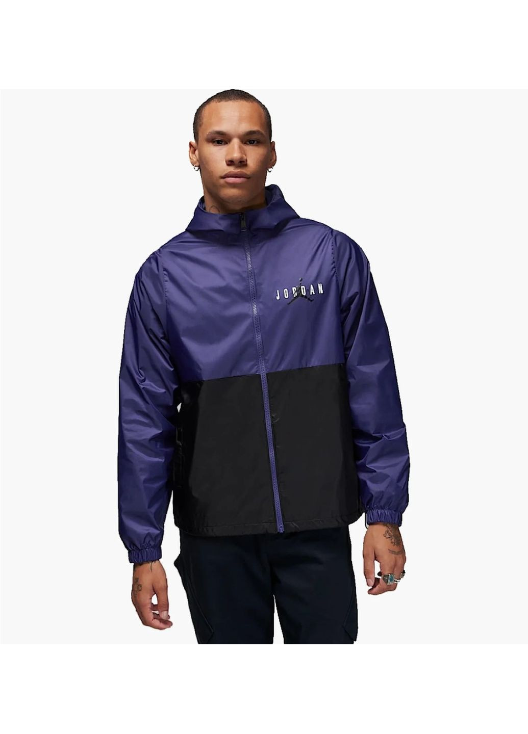 Черная мужская ветровка essential hbr blue/black Air Jordan