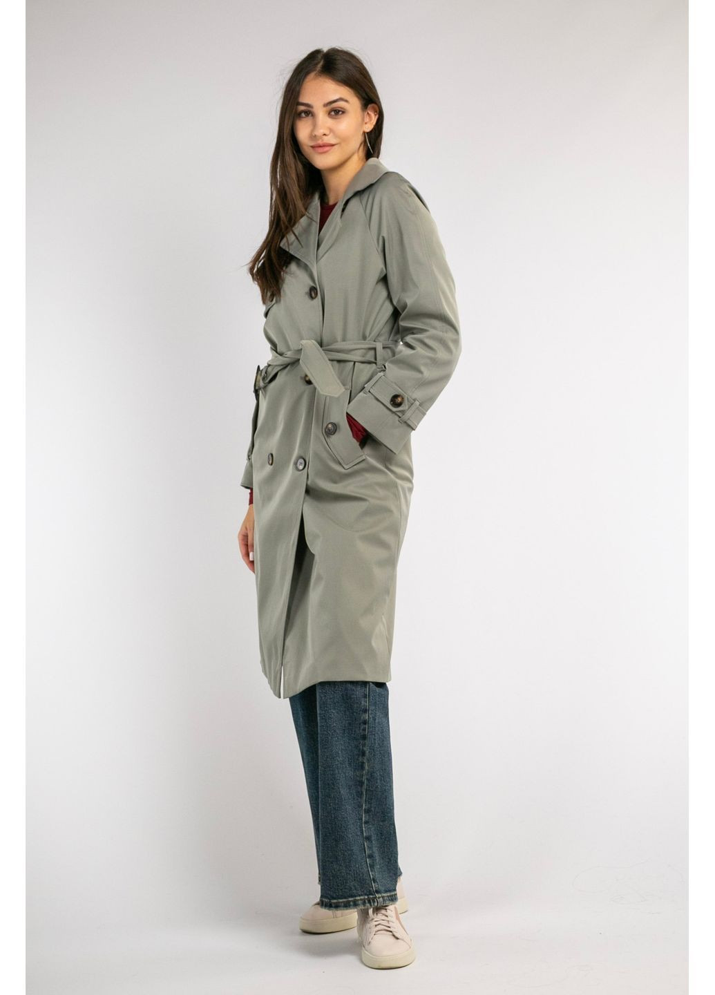 Тренч С61 CHICLY на гудзиках (362664102)