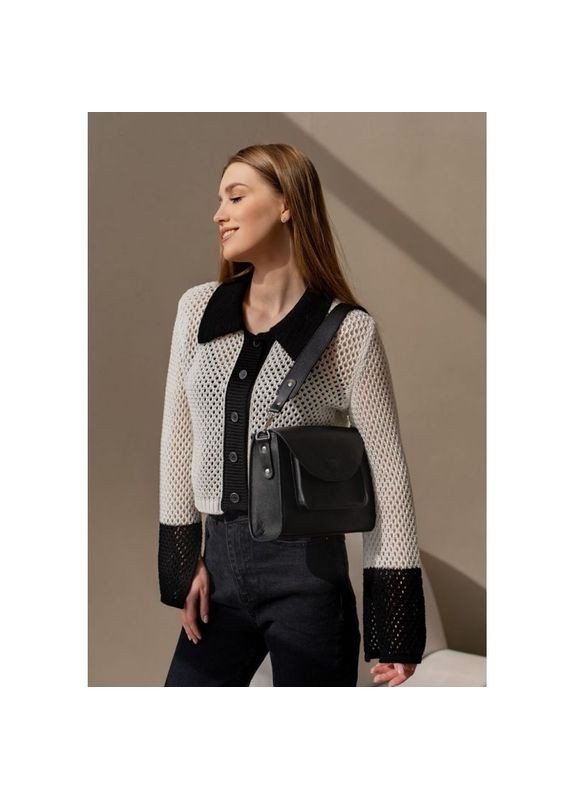 Сумка жіноча шкіряна через плече Liv Чорний The Wings (302008254)