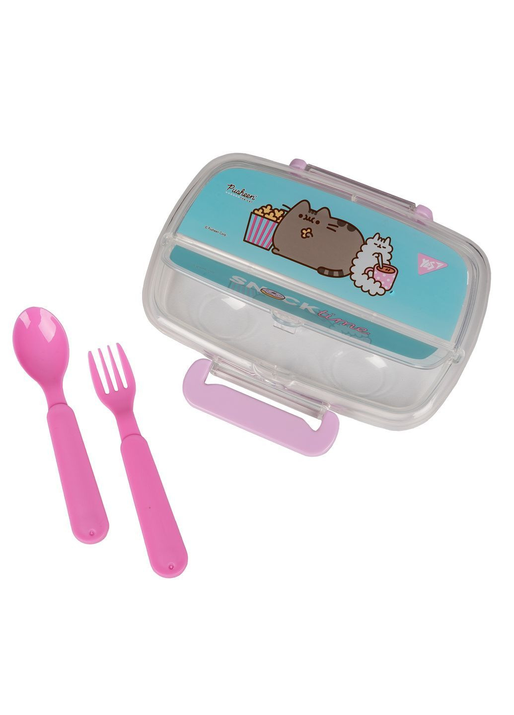 Контeйнер Pusheen 750 мл з приборами (708161) Yes (365824657)