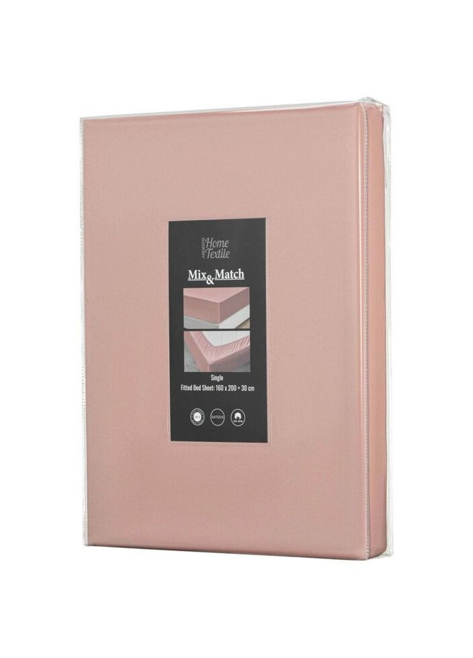Простынь на резинке Mix Match Premium ART1620FSU 160х200+30 см светло-розовая Ardesto (335583460)