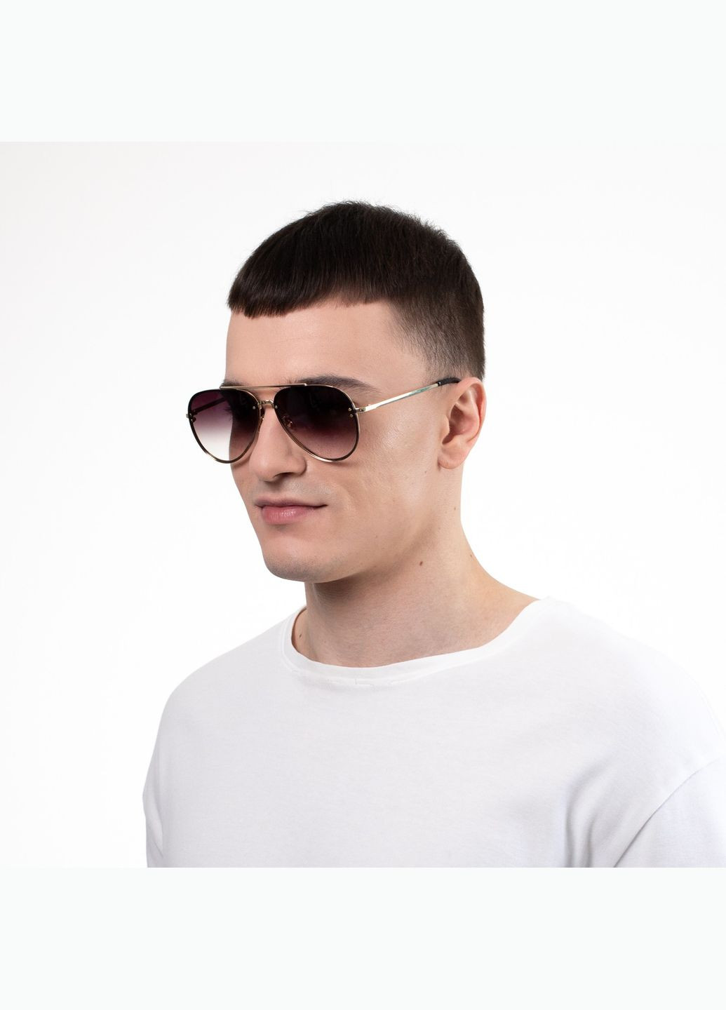 Солнцезащитные очки Авиаторы мужские 445-611 LuckyLOOK 445-611М (322846362)