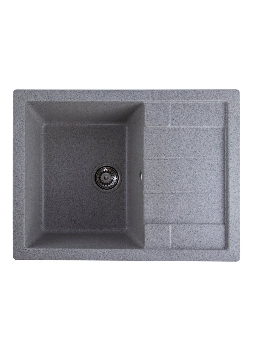 Гранитная мойка для кухни 6550 INTENSO матовая Серая Valeso (336937428)