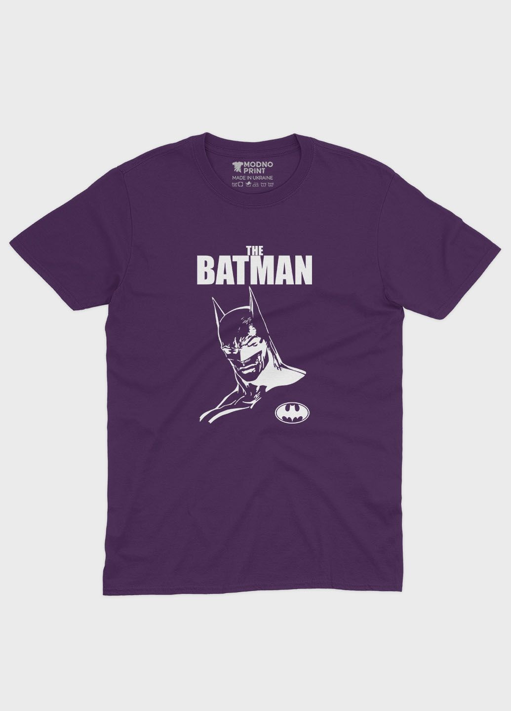 Фиолетовая демисезонная футболка для девочки с принтом супергероя - бэтмен (ts001-1-dby-006-003-009-g) Modno