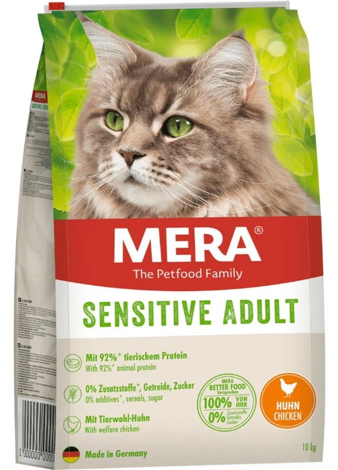 Сухий корм для дорослих кішок Cats Sensitive Adult Сhicken (Huhn) з куркою 2 кг (4025877386305) Mera (364788423)