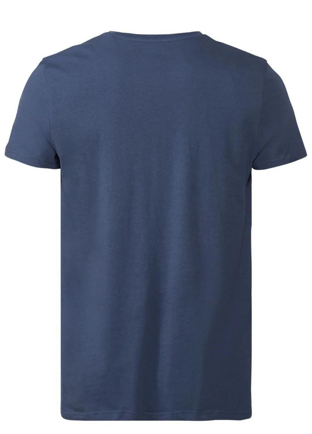 Синяя мужская футболка. хлопок с коротким рукавом Livergy