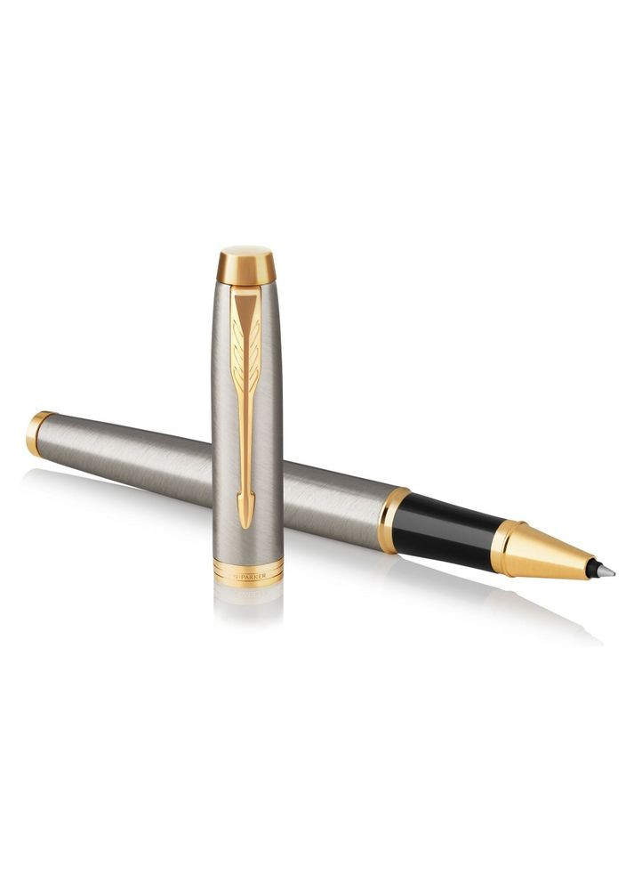 Подарунковий набір: Коробка + Ручка-ролер IM 17 GT 0RB 22 222 + Блокнот Axent Partner I'm Ukrainian синій 8201-02-A-UKR Parker (316518838)