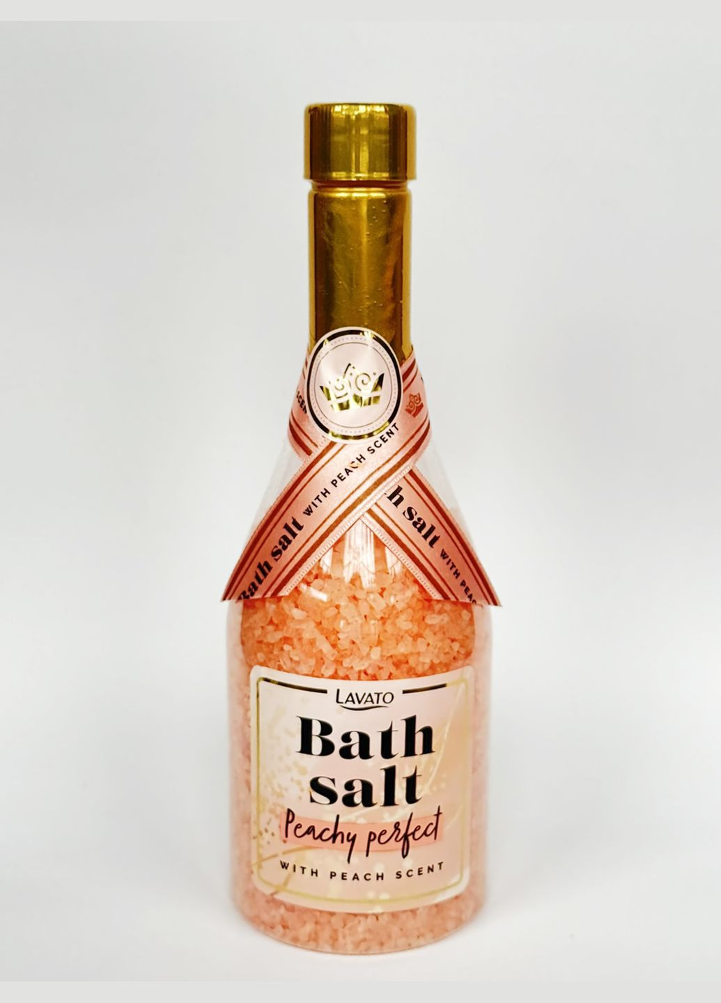 Сіль для ванни Lavato Пляшка Шампанського Bath Salt Peach Perfect 850г No Brand (314807765)