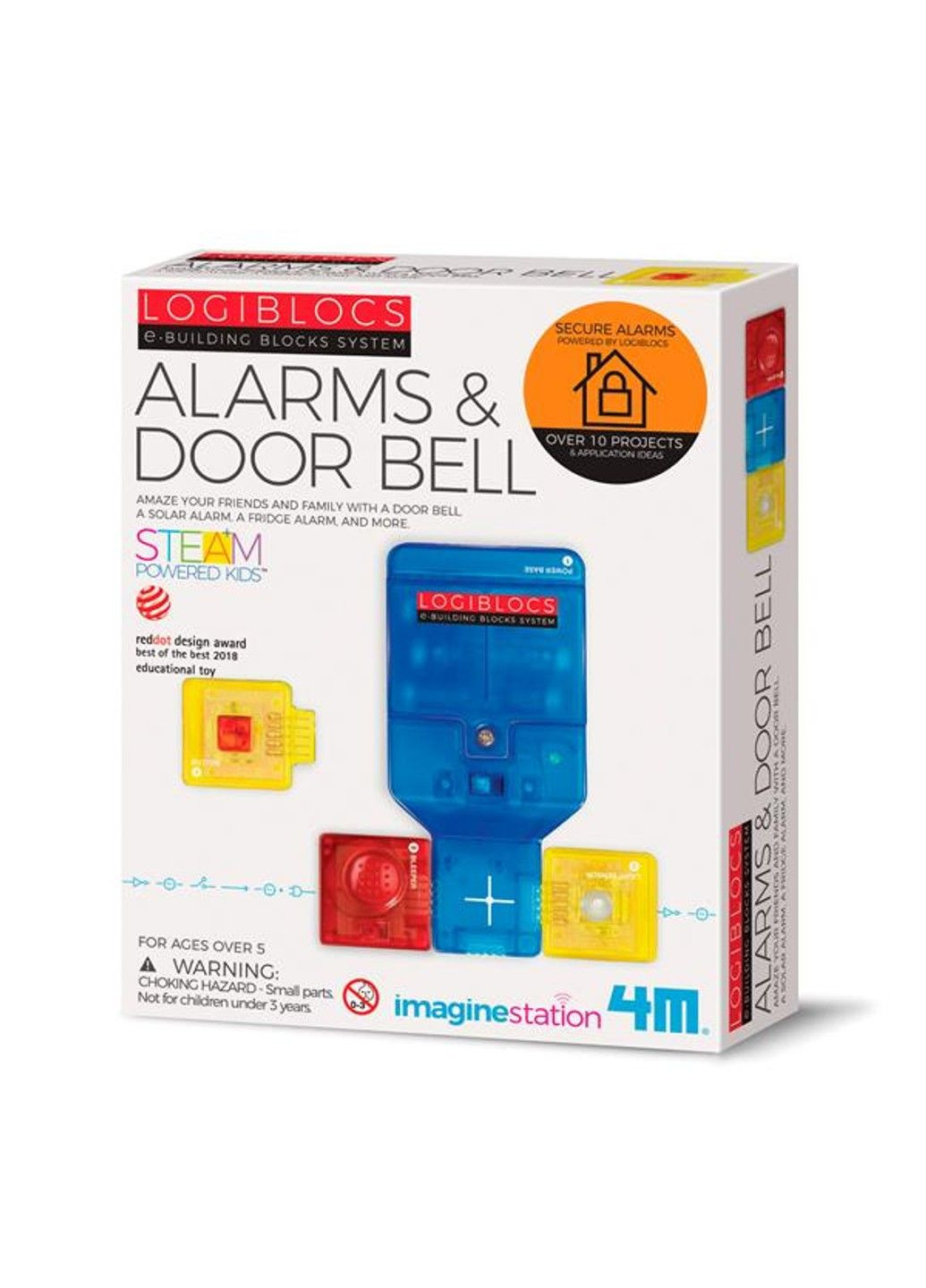 Электронный конструктор Logiblocs Сигнальные устройства 4 модуля 10 проектов (00-06807) 4M (331298191)