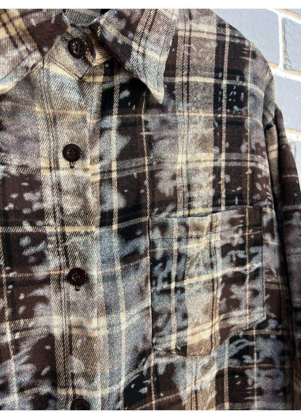 Сорочка жіноча A-N 2775 картата варена в клітинку оверсайз коттон No Brand (304773604)