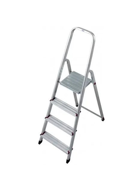Алюмінієва драбина-стрем'янка Corda 000705 (4 сходинок) одностороння розставна (22877) Krause (306551051)