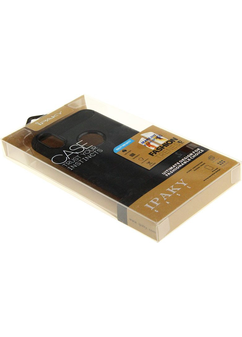 Чехолнакладка TPU Slim iPhone X Black iPaky (301782346)