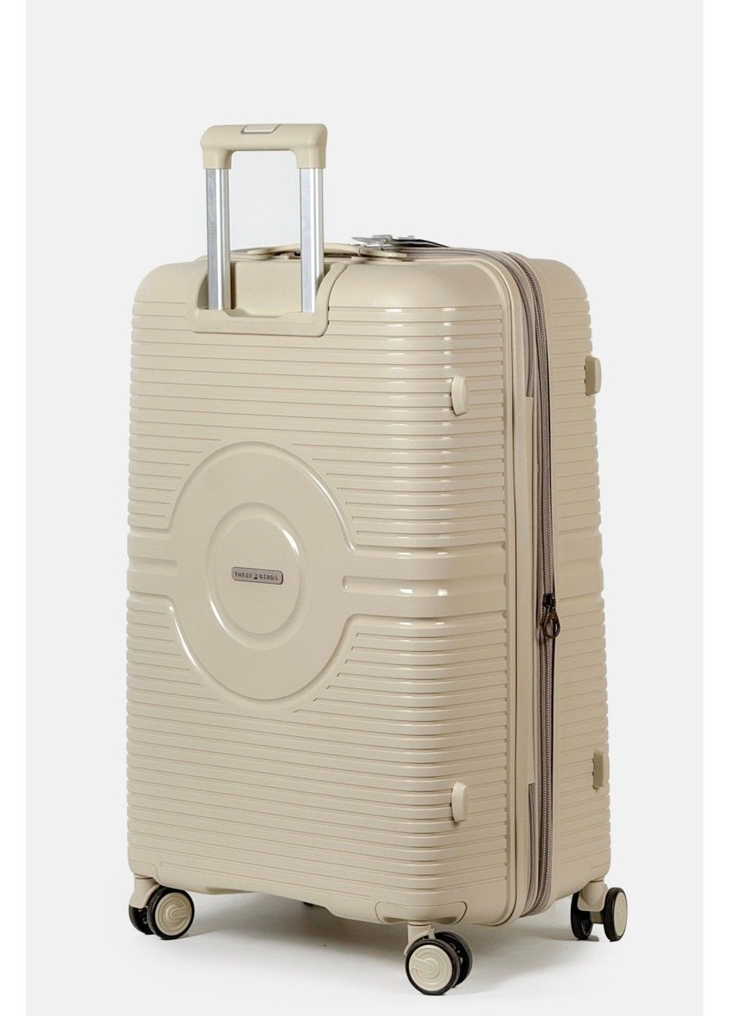 Большой пластиковый чемодан 2022-28-1GR Three Birds (370944562)