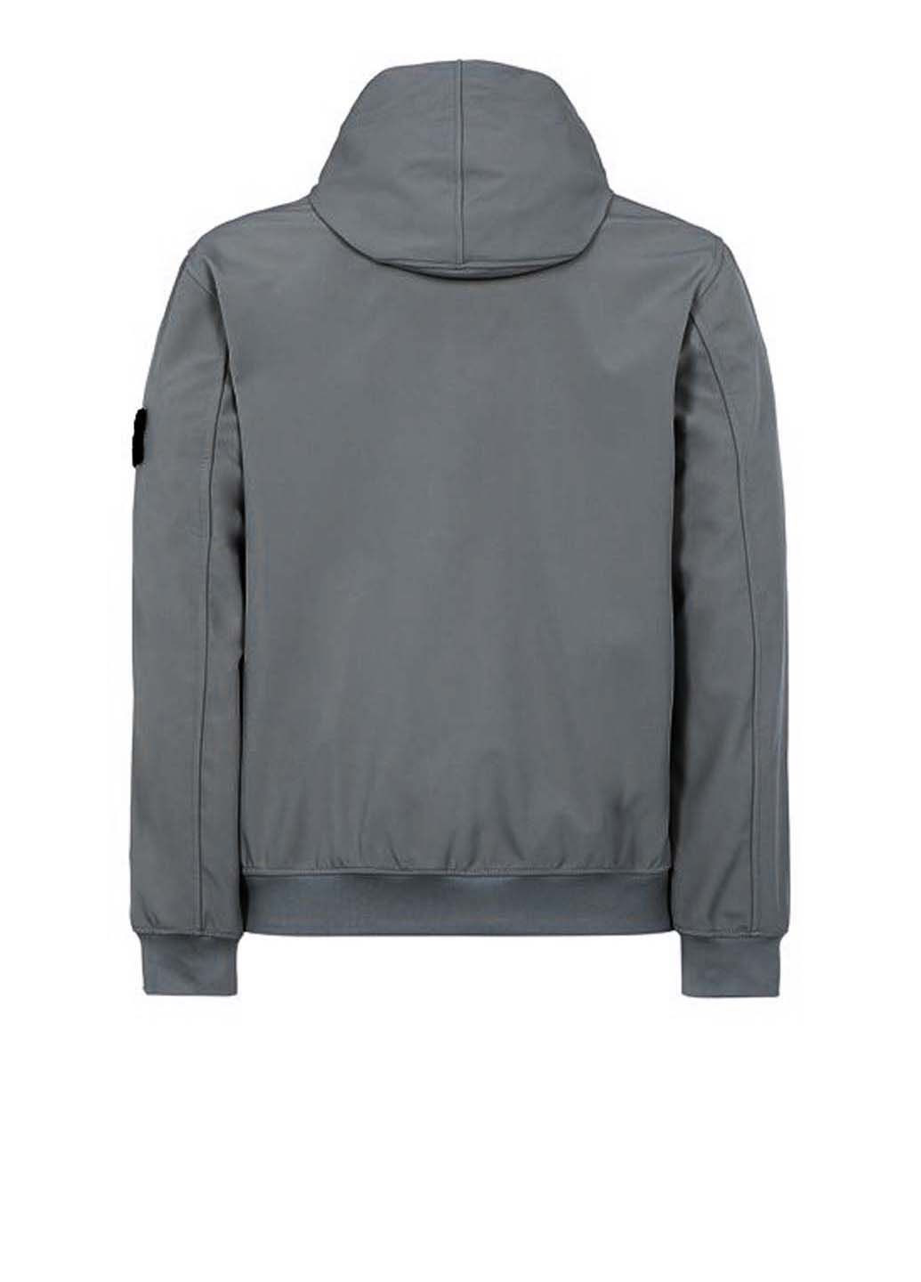Сіра демісезонна куртка 40727 light soft shell Stone Island