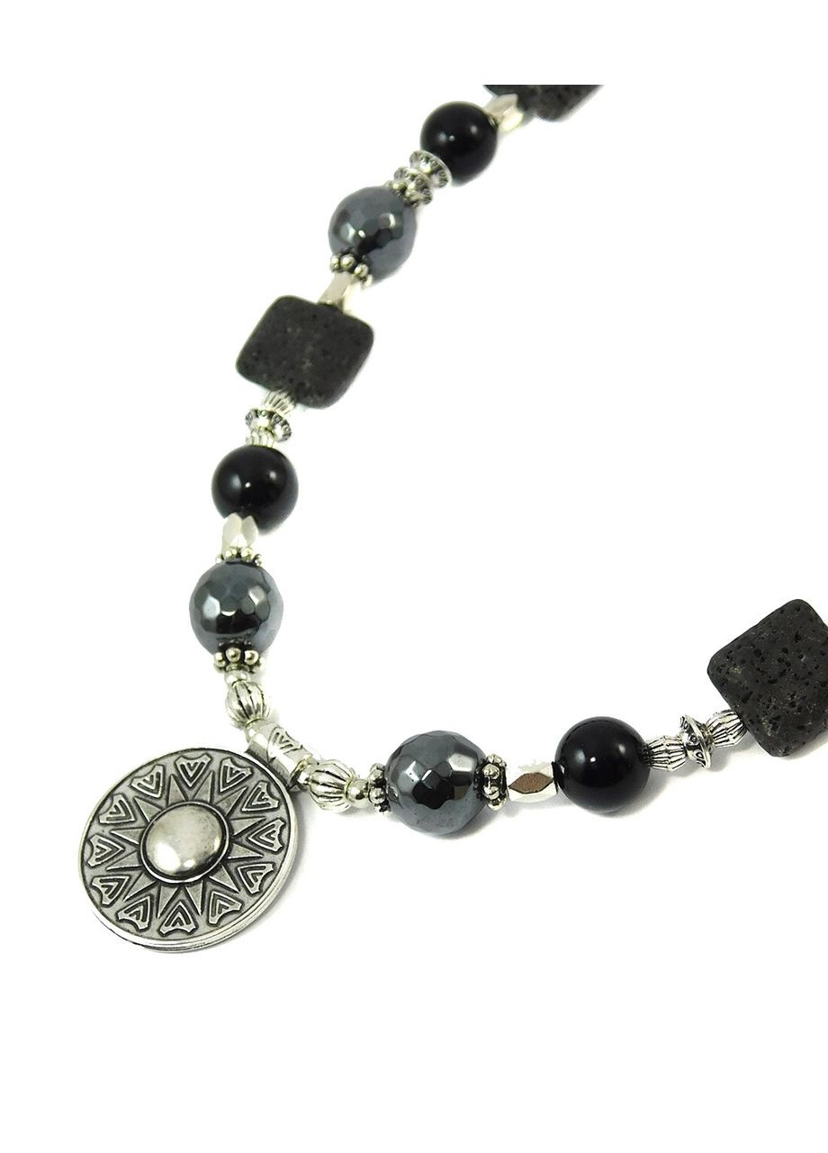 Намисто "Оберіг часу" Лава, Гематит, Обсидіан Fursa fashion (322898017)
