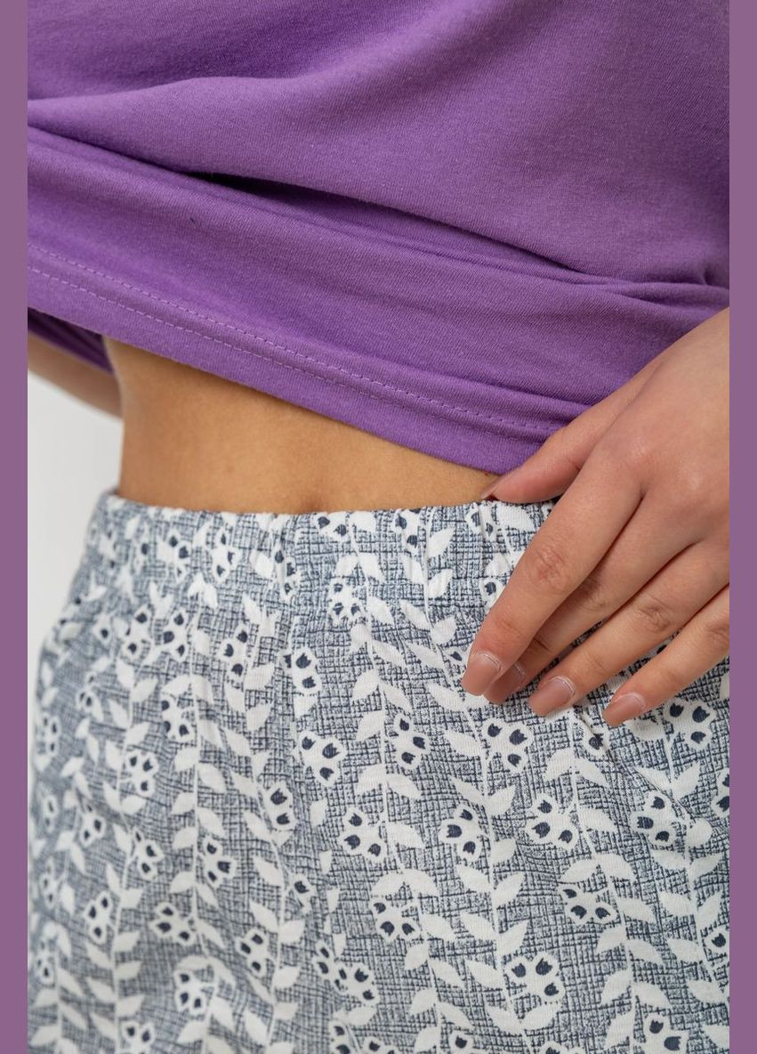 Бузкова піжама жіноча з принтом Fawn 243R9227