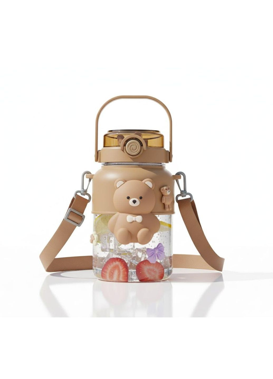 Креативна дитяча пляшка "Ведмедик". Коричнева No Brand (296101759)
