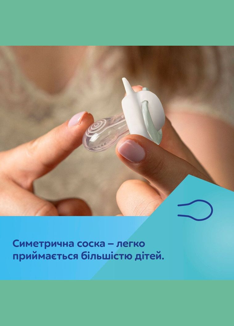 Силіконова симетрична пустушка Light touch Гуси, 6-18 міс., 2 шт. () Canpol Babies 22/668 (336330111)