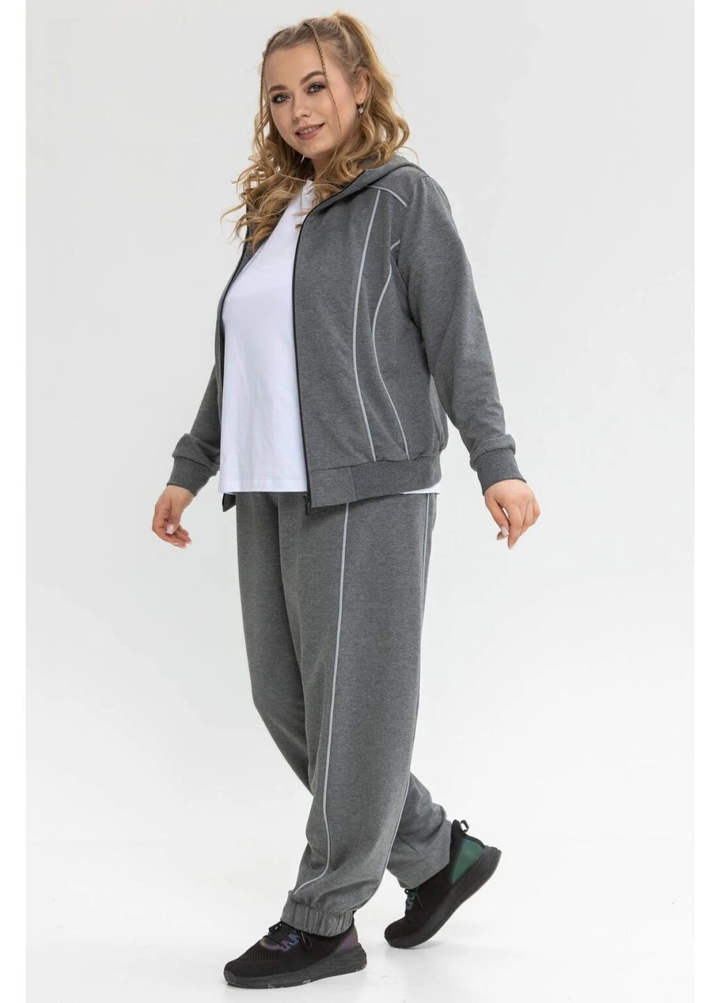 Демісезонна кофта із капюшоном Baggy TOTALFIT (385770351)