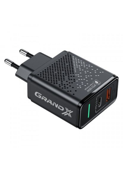 Зарядний пристрій Grand-X fast сharge 6-в-1 pd 3.0, qс3.0, afc,scp,fcp,vooc (268147785)