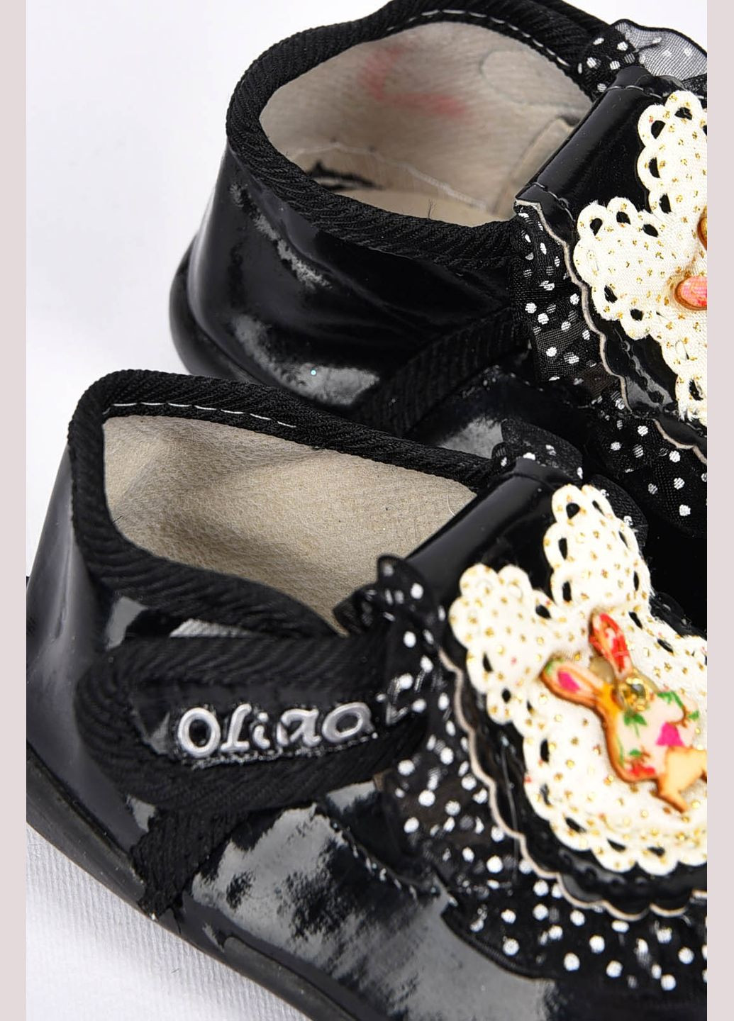 Черные пинетки детские черного цвета Let's Shop