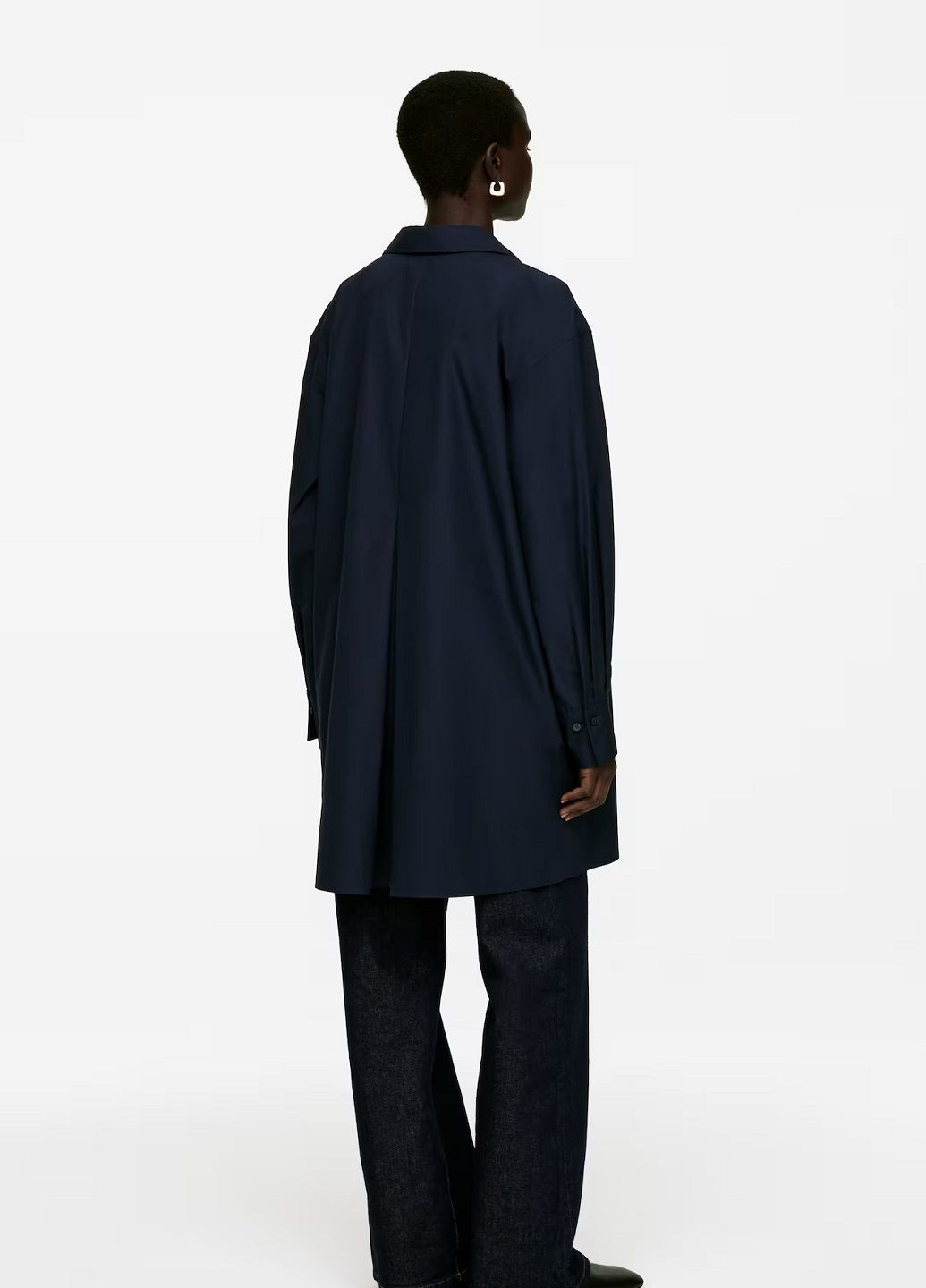 Темно-синя ділова сукня Arket однотонна